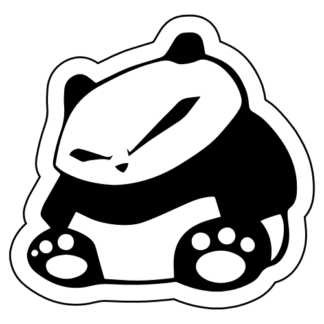 JDM Panda Sticker (Black)
